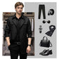 👔🍂Saisonale Sonderangebote – Herren-Windjacke mit doppelter Knopfleiste
