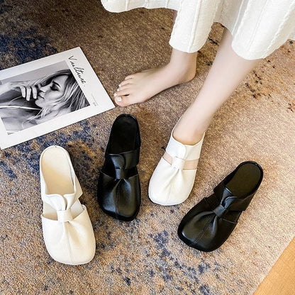 🎊2025 Neujahr Heißer Verkauf👣Flache Pantoletten im Ausgeschnittenes Design
