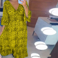 🔥LETZTER TAG SALE 49% RABATT🔥Damen Wickelkleid aus Baumwolle mit Leopardenmuster