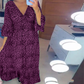 🔥LETZTER TAG SALE 49% RABATT🔥Damen Wickelkleid aus Baumwolle mit Leopardenmuster