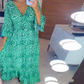 🔥LETZTER TAG SALE 49% RABATT🔥Damen Wickelkleid aus Baumwolle mit Leopardenmuster