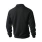 👔 Lässiger Herrenpullover mit halbem Reißverschluss und Zopfmuster🎁