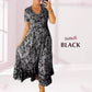 🌷🌷Kleid mit Blumendruck und V-Ausschnitt