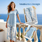 🎉50% Rabatt – Nur für kurze Zeit!✨ Modisches 2-in-1-Set | Oberteil mit asymmetrischem Saum + bedruckte Hose | S–5XL 👗