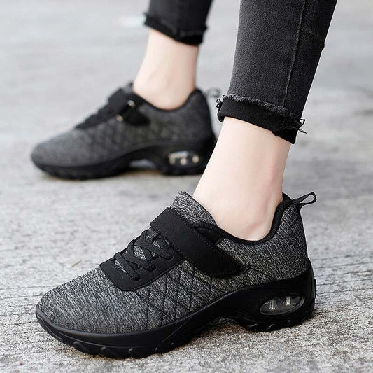 Casual Damenmode Bequemer, atmungsaktiver, elastischer, rutschfester Sportschuh mit Luftpolstern