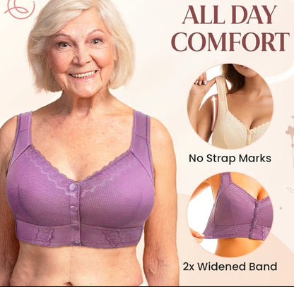 💝 Muttertagsausverkauf 💝2024 New Front Closure Breathable Bra for Seniors