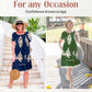Rundhalskleid mit Vintage-Print