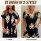 Rundhalskleid mit Vintage-Print