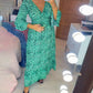 🔥LETZTER TAG SALE 49% RABATT🔥Damen Wickelkleid aus Baumwolle mit Leopardenmuster