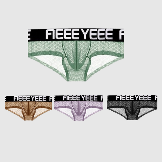 Atmungsaktive, hauchdünne, sexy Stretch-Boxershorts für Männer mit niedriger Leibhöhe