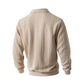 👔 Lässiger Herrenpullover mit halbem Reißverschluss und Zopfmuster🎁