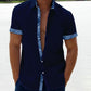 Sommerschlussverkauf - 49% Rabatt 🔥 --- Herren Karo-Kragen Button Down Freizeithemd