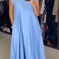 💕 LETZTER TAG AKTION – 50 % RABATT 💕Ärmelloses, schlichtes, plissiertes, elegantes Kleid