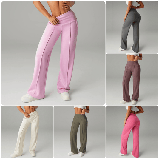 💗LETZTER TAG DES AUSVERKAUFS 50 % RABATT⚡50.000+ VERKAUFT💕Einfarbige, locker sitzende Damenhose mit geradem Bein