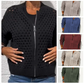 Lässige Damen Strickjacke mit Reißverschluss und hohlem Design