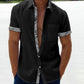 Sommerschlussverkauf - 49% Rabatt 🔥 --- Herren Karo-Kragen Button Down Freizeithemd