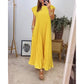 💕 LETZTER TAG AKTION – 50 % RABATT 💕Ärmelloses, schlichtes, plissiertes, elegantes Kleid
