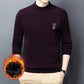 Strickpullover aus dickem Chenille, mit Fleece gefüttert