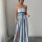 ✨ Damen Jumpsuit schulterfrei floral im Boho-Stil – Eleganter Sommer-Overall mit Bardot-Ausschnitt – Fließend, leicht & perfekt für Festivals, Strand oder romantische Sommerabende 🌸