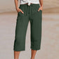 🌿 50% RABATT ✨ Damen Baumwoll-Leinen Hose mit Falten – luftig, bequem & stilvoll 👖