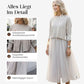 Damen zweiteiliges Set: Langarm-Oberteil und ärmelloses Kleid