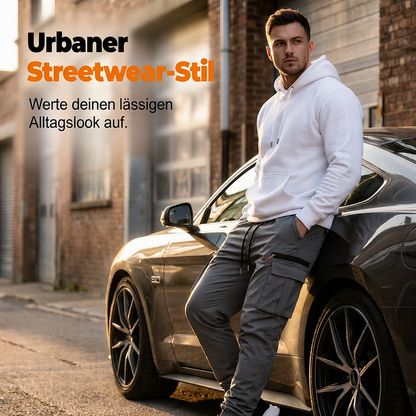 👖🔥  Herren Casual Cargo-Jogger mit mehreren Taschen – Bequem, elastisch & perfekt für Alltag, Freizeit & Streetstyle ✨