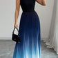 Ombre-Maxikleid mit Plissee, ärmellos und Stehkragen❤️BEI 2 ARTIKELN VERSANDKOSTENFREI