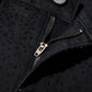 Schmal geschnittene schwarze Jeans mit Strassverzierung