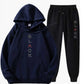 Herrenmode-Set mit Kapuzenpullover und Jogginghose mit Buchstabenprint【KOSTENLOSER VERSAND】