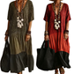 📢Mid-Season Sale: −50% nur für kurze Zeit⏰Bohemian gestuftes Maxikleid mit Leopardenmuster