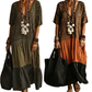 📢Mid-Season Sale: −50% nur für kurze Zeit⏰Bohemian gestuftes Maxikleid mit Leopardenmuster