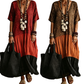 📢Mid-Season Sale: −50% nur für kurze Zeit⏰Bohemian gestuftes Maxikleid mit Leopardenmuster