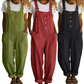 👖JETZT 50 % RABATT! 🌿 Lässige Damen-Latzhose mit Knopfleiste – Verstellbare Träger, atmungsaktives Material & bequeme Passform ✨
