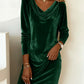 🎅 Weihnachtsaktion 50 % Rabatt 🎁 Lockeres Samtkleid für Damen