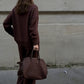Sweatshirt mit hohem Kragen und seitlichem Reißverschluss & Hose im Set