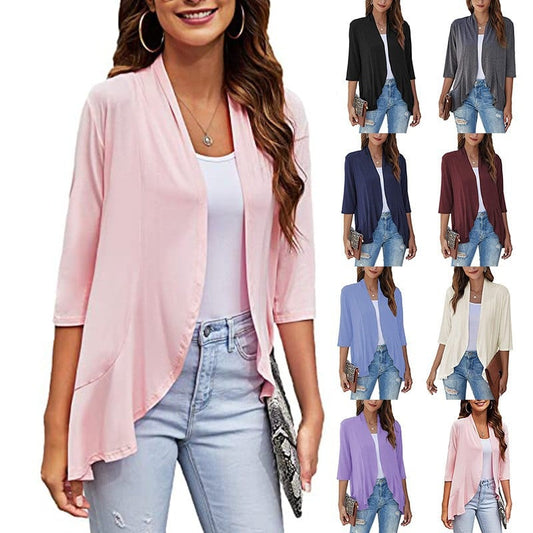 🔥Hot Sale 50% Rabatt🌸🌸Lässige leichte Strickjacken für Frauen mit offener Vorderseite👚