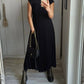 💕 LETZTER TAG AKTION – 50 % RABATT 💕Ärmelloses, schlichtes, plissiertes, elegantes Kleid