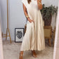 💕 LETZTER TAG AKTION – 50 % RABATT 💕Ärmelloses, schlichtes, plissiertes, elegantes Kleid