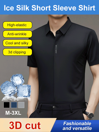 Ice Silk Schnell trocknendes Business-Hemd für Herren