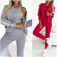 Dreiteiliges Damen-Set – Jacke und Baseballhose, Bequem und Sportlich