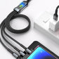 2 kaufen, 10% Rabatt🔥3-in-1 100W Transparentes Schnellladekabel