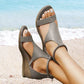 🔥Heißer Verkauf-41% Rabatt🥰.Orthopädische Leder-Absatzsandalen
