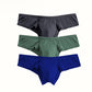 🔥Kaufe 2, erhalte 1 gratis 🔥Einfarbige, atmungsaktive Herren-Slips mit niedriger Taille