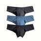 🔥Kaufe 2, erhalte 1 gratis 🔥Einfarbige, atmungsaktive Herren-Slips mit niedriger Taille