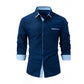 Herren Business-Hemd im Slim-Casual-Stil mit Farbblockdesign🔥🔥Vatertags-Sale – 49 % Rabatt
