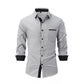 Herren Business-Hemd im Slim-Casual-Stil mit Farbblockdesign🔥🔥Vatertags-Sale – 49 % Rabatt
