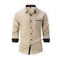 Herren Business-Hemd im Slim-Casual-Stil mit Farbblockdesign🔥🔥Vatertags-Sale – 49 % Rabatt