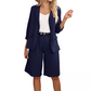 💕Elegantes Set aus Leinenshorts und Blazer für Damen✨Kaufe 2 und erhalte kostenlosen Versand