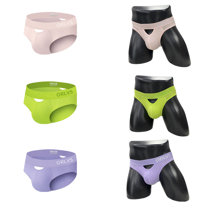 PHOLEEY Unterhosen Herren Slip Modal Mikrofaser Unterwäsche Slips Low Rise Unterstützung Brief