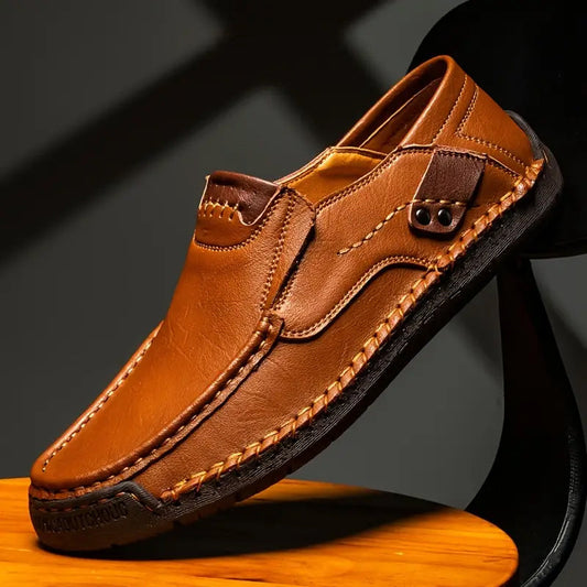 🔥Atmungsaktives Kalbsleder🔥Klassische, bequeme Lederschuhe für Herren【Kostenlose Lieferung】